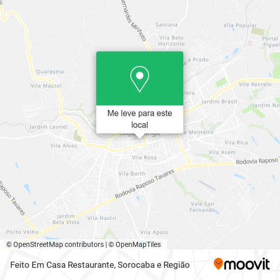 Feito Em Casa Restaurante mapa
