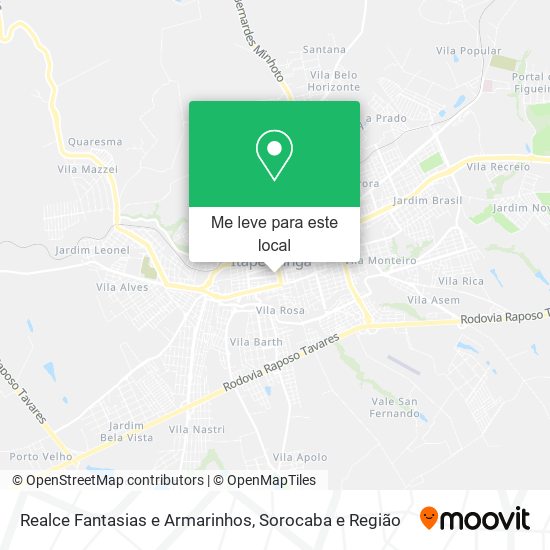 Realce Fantasias e Armarinhos mapa