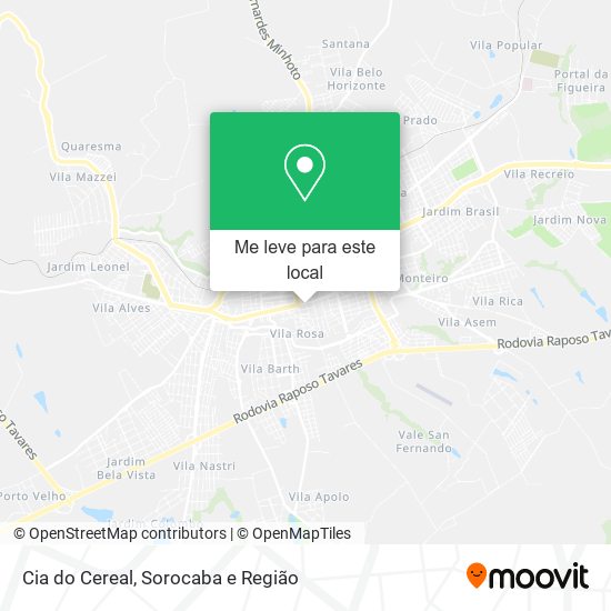 Cia do Cereal mapa