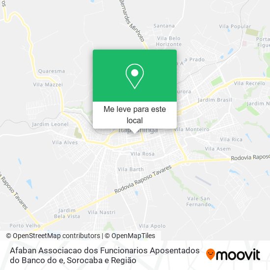 Afaban Associacao dos Funcionarios Aposentados do Banco do e mapa