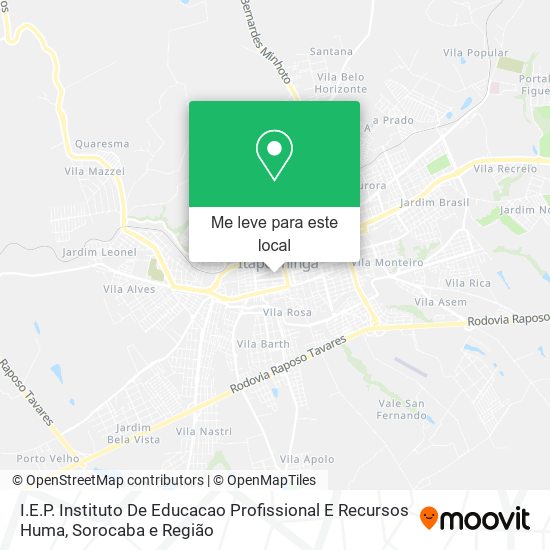 I.E.P. Instituto De Educacao Profissional E Recursos Huma mapa