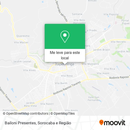 Bailoni Presentes mapa