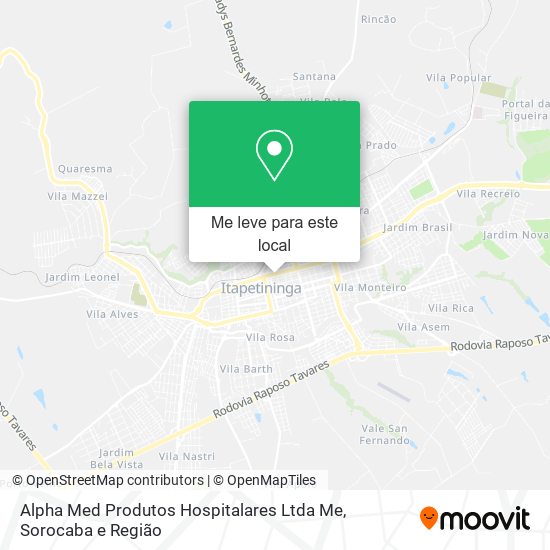 Alpha Med Produtos Hospitalares Ltda Me mapa