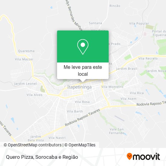 Quero Pizza mapa