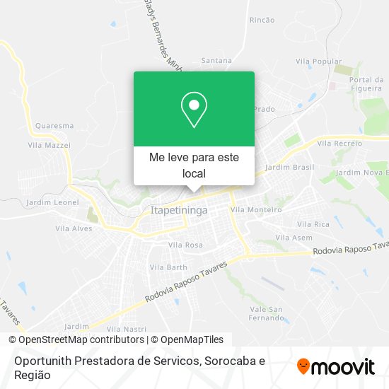 Oportunith Prestadora de Servicos mapa
