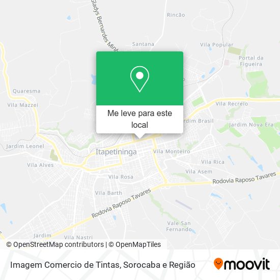 Imagem Comercio de Tintas mapa