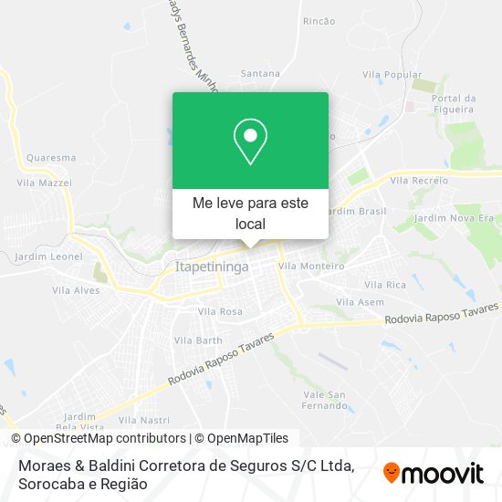 Moraes & Baldini Corretora de Seguros S / C Ltda mapa