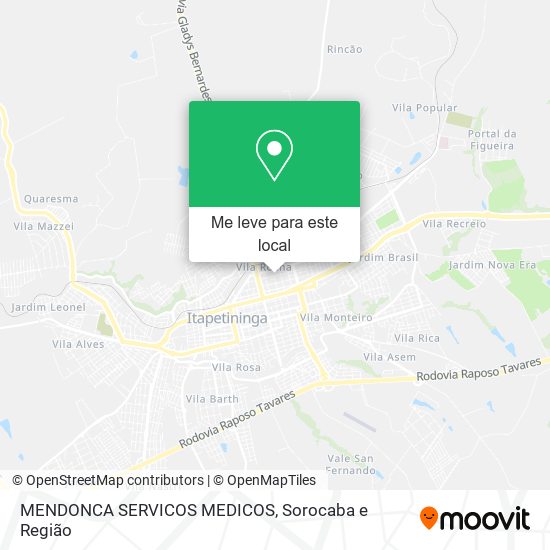 MENDONCA SERVICOS MEDICOS mapa