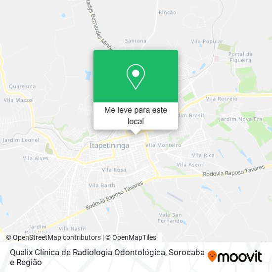 Qualix Clínica de Radiologia Odontológica mapa