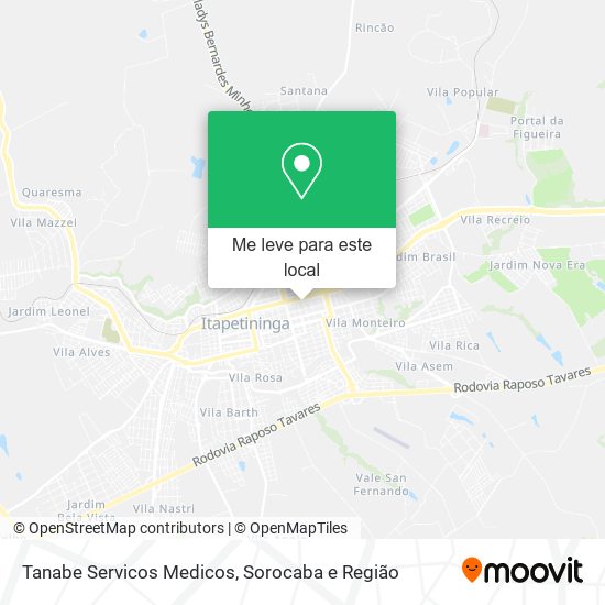 Tanabe Servicos Medicos mapa