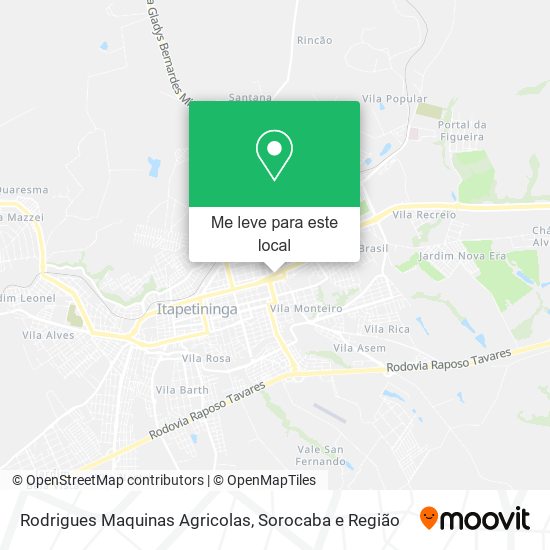 Rodrigues Maquinas Agricolas mapa