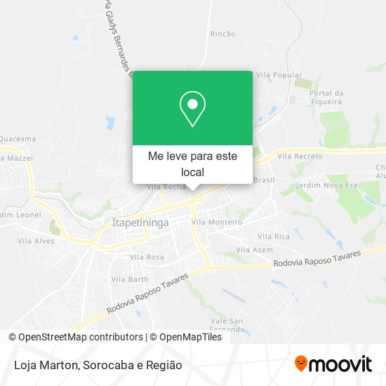 Loja Marton mapa