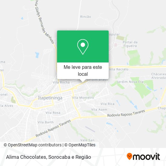 Alima Chocolates mapa