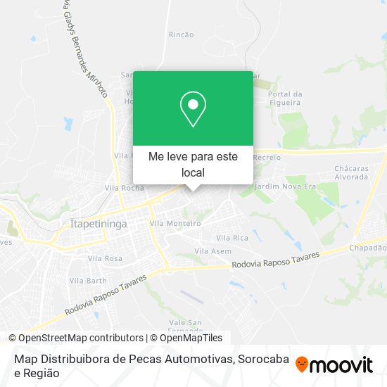 Map Distribuibora de Pecas Automotivas mapa