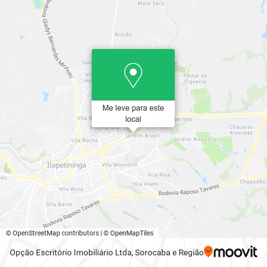 Opção Escritório Imobiliário Ltda mapa