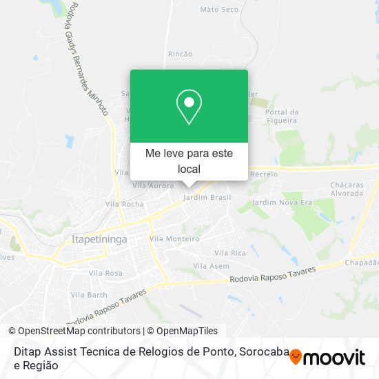 Ditap Assist Tecnica de Relogios de Ponto mapa