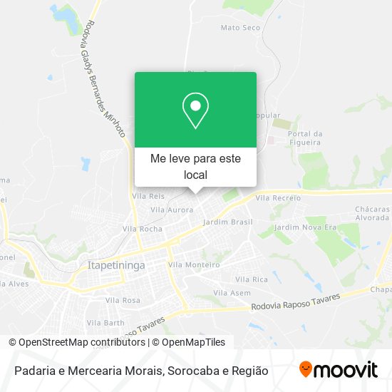 Padaria e Mercearia Morais mapa