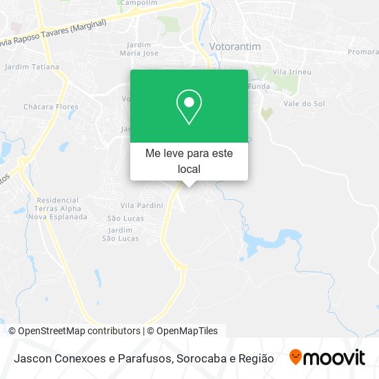 Jascon Conexoes e Parafusos mapa