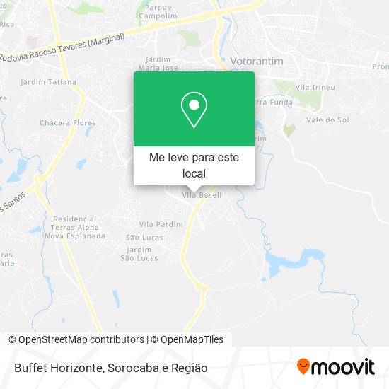 Buffet Horizonte mapa