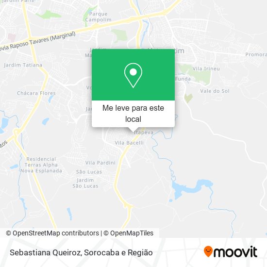 Sebastiana Queiroz mapa