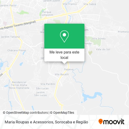 Maria Roupas e Acessorios mapa