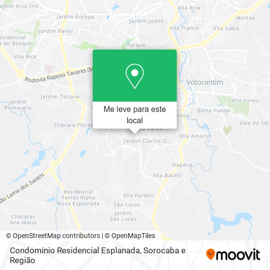 Condomínio Residencial Esplanada mapa