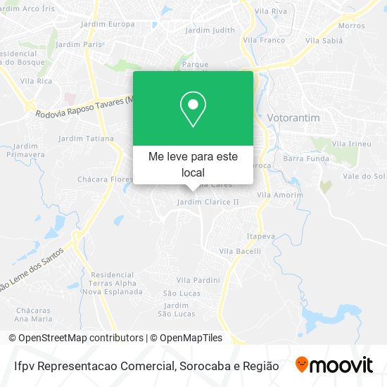 Ifpv Representacao Comercial mapa