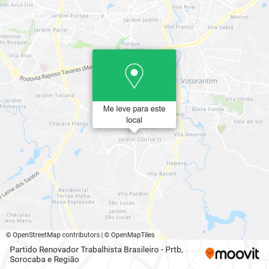 Partido Renovador Trabalhista Brasileiro - Prtb mapa