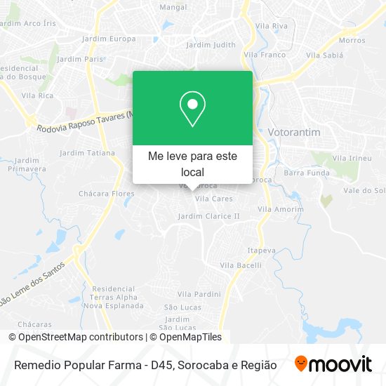 Remedio Popular Farma - D45 mapa