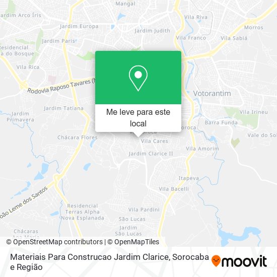 Materiais Para Construcao Jardim Clarice mapa