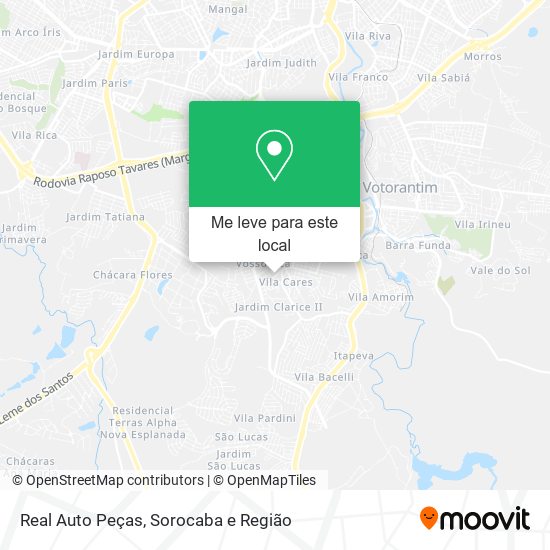 Real Auto Peças mapa