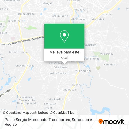 Paulo Sergio Marconato Transportes mapa