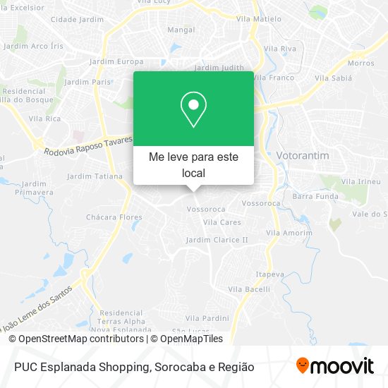 PUC Esplanada Shopping mapa