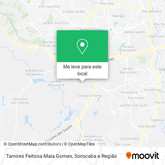 Tamires Feitosa Maia Gomes mapa