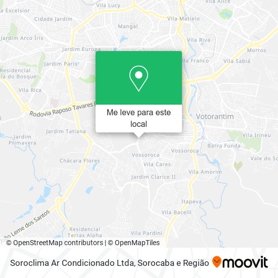 Soroclima Ar Condicionado Ltda mapa