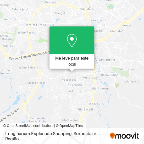 Imaginarium Esplanada Shopping mapa