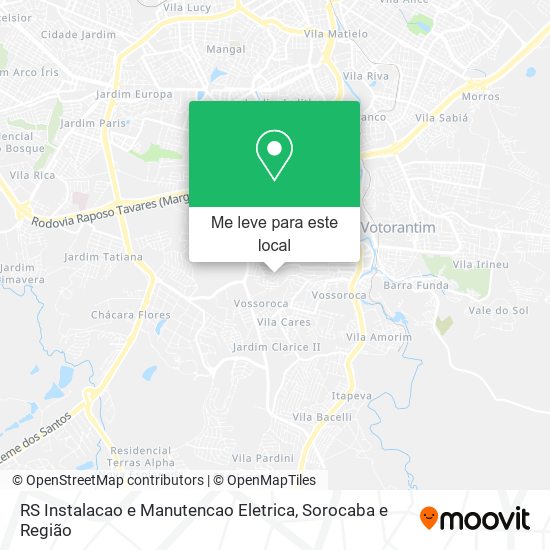 RS Instalacao e Manutencao Eletrica mapa
