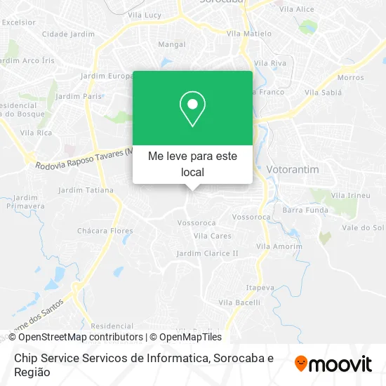 Chip Service Servicos de Informatica mapa