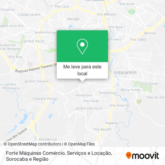 Forte Máquinas Comércio, Serviços e Locação mapa