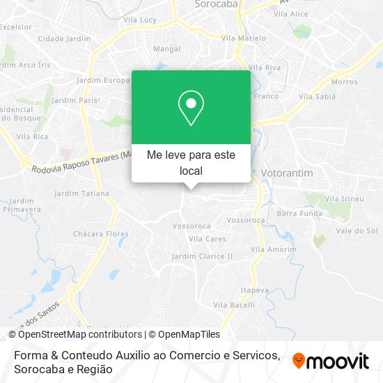 Forma & Conteudo Auxilio ao Comercio e Servicos mapa