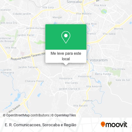E. R. Comunicacoes mapa