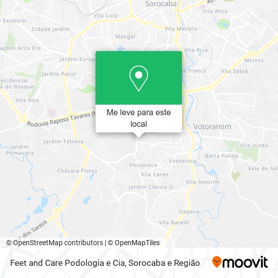 Feet and Care Podologia e Cia mapa