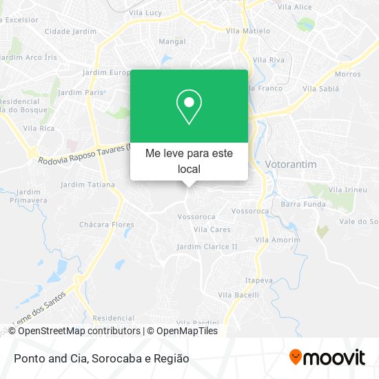 Ponto and Cia mapa