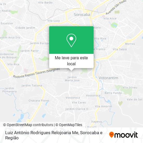 Luiz Antônio Rodrigues Relojoaria Me mapa