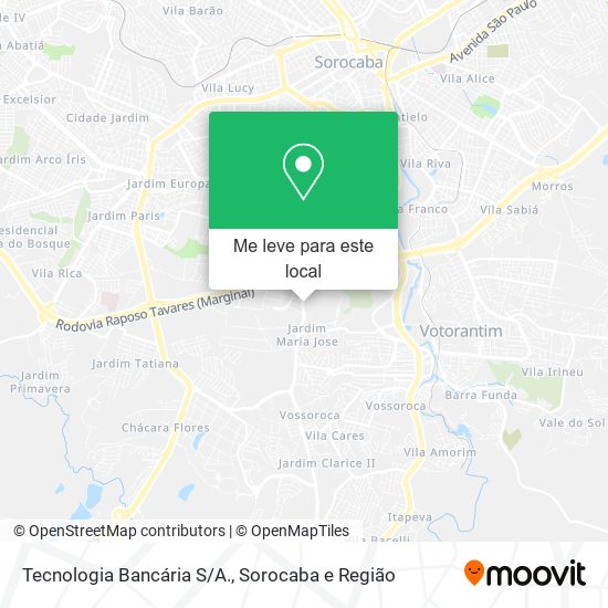 Tecnologia Bancária S/A. mapa