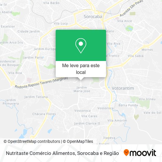 Nutritaste Comércio Alimentos mapa