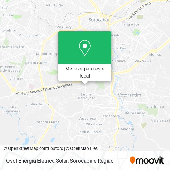 Qsol Energia Elétrica Solar mapa