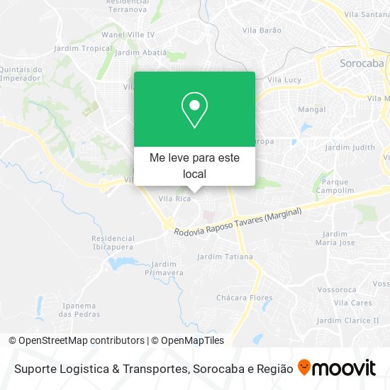 Suporte Logistica & Transportes mapa