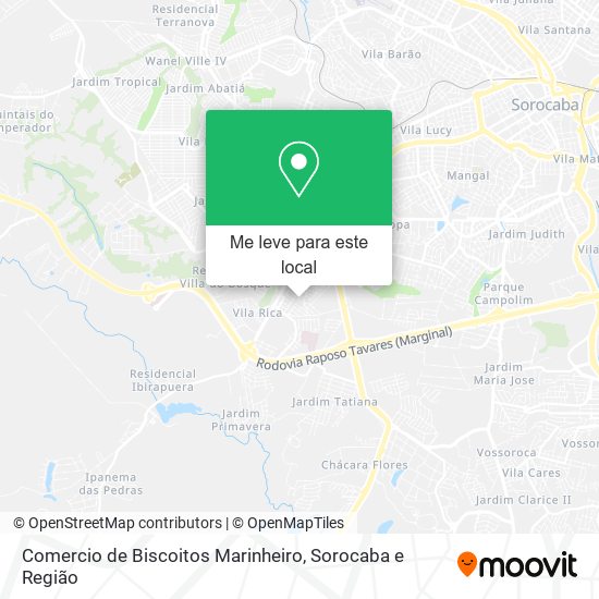 Comercio de Biscoitos Marinheiro mapa