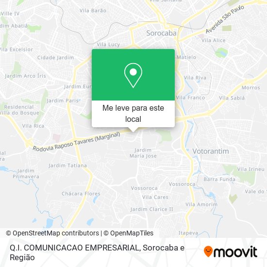 Q.I. COMUNICACAO EMPRESARIAL mapa